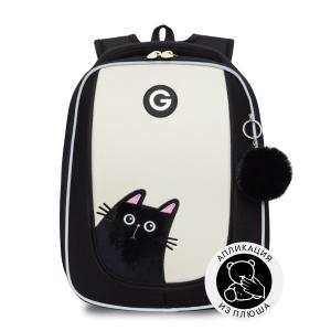 RAf-692-1 Рюкзак школьный с обвесом (/2 черный - молочный)