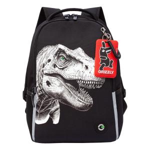 RB-551-6 Рюкзак школьный (/4 черный - фосфорный)