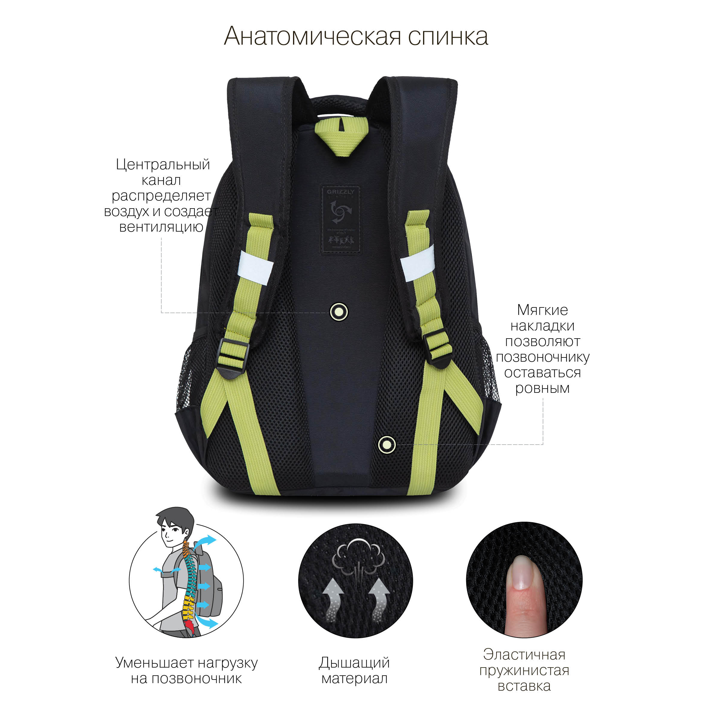 RB-254-3 Рюкзак школьный