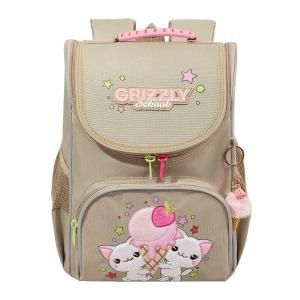 RAm-684-5 Рюкзак школьный с обвесом и мешком для обуви (/2 бежевый)