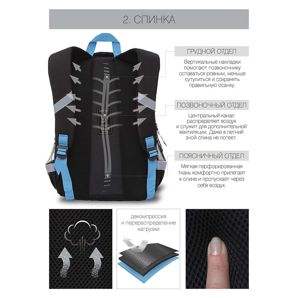 RB-157-2 Рюкзак школьный