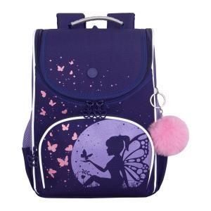 RAm-684-4 Рюкзак школьный с обвесом и мешком для обуви (/2 фиолетовый)