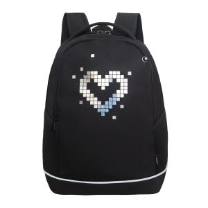 RG-663-4 Рюкзак школьный (/2 чёрный - голографический)