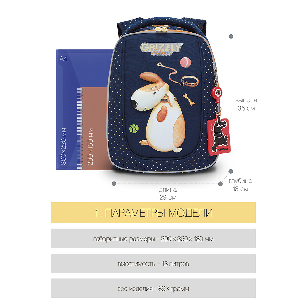 RAf-192-6 Рюкзак школьный