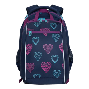 RG-064-1 Рюкзак школьный с мешком (/1 синий)