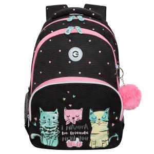 RG-460-1 Рюкзак школьный с обвесом (/2 черный)