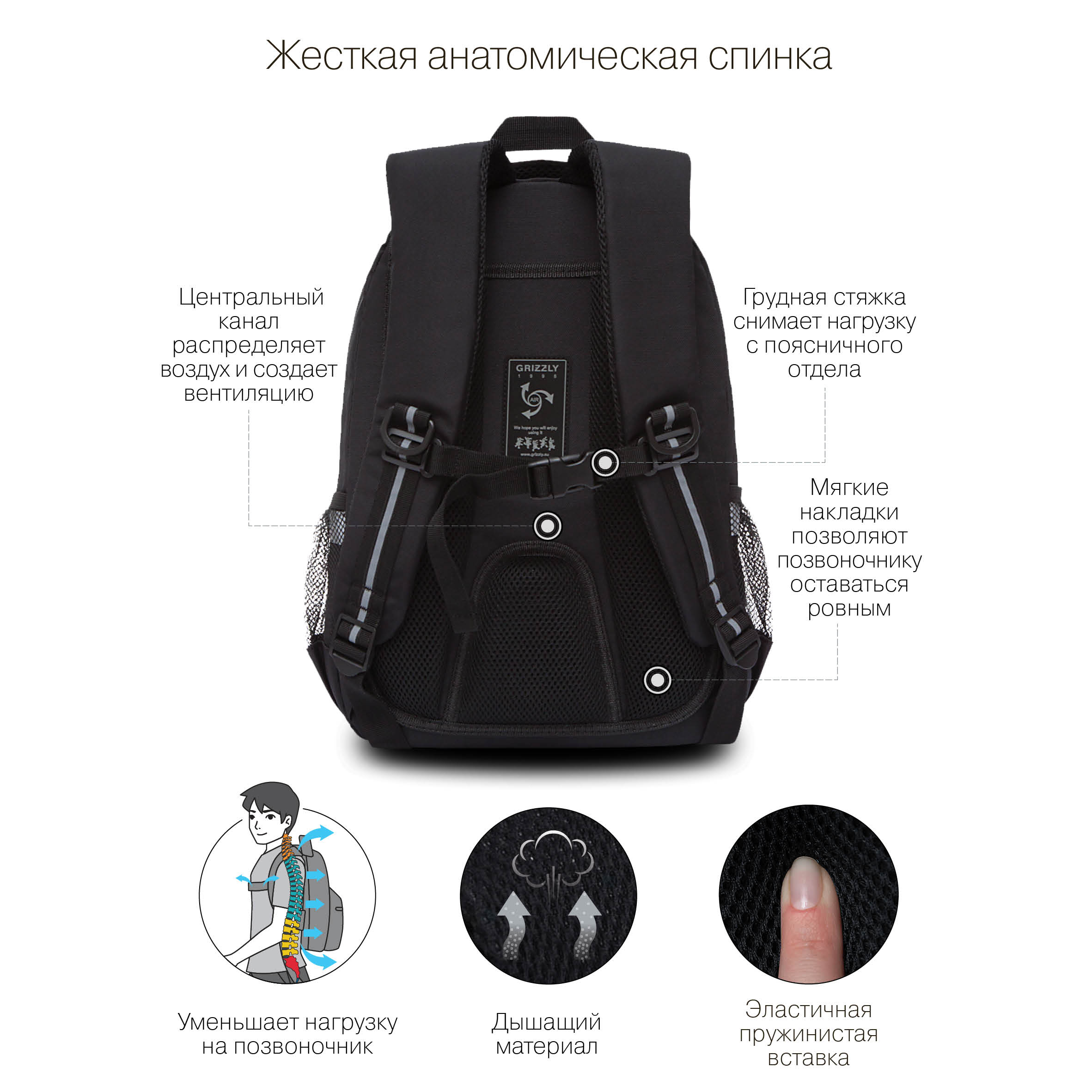 RB-152-1 Рюкзак школьный
