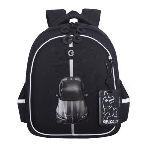 RAz-687-1 Рюкзак школьный с картхолдером на держателе (/1 черный - серый)