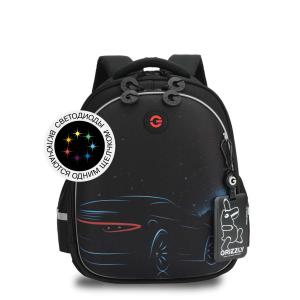 RAz-687-7 Рюкзак школьный с картхолдером на держателе (/2 черный - синий)