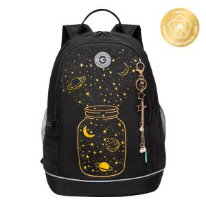 RG-463-3 Рюкзак школьный (/2 черный - золото)