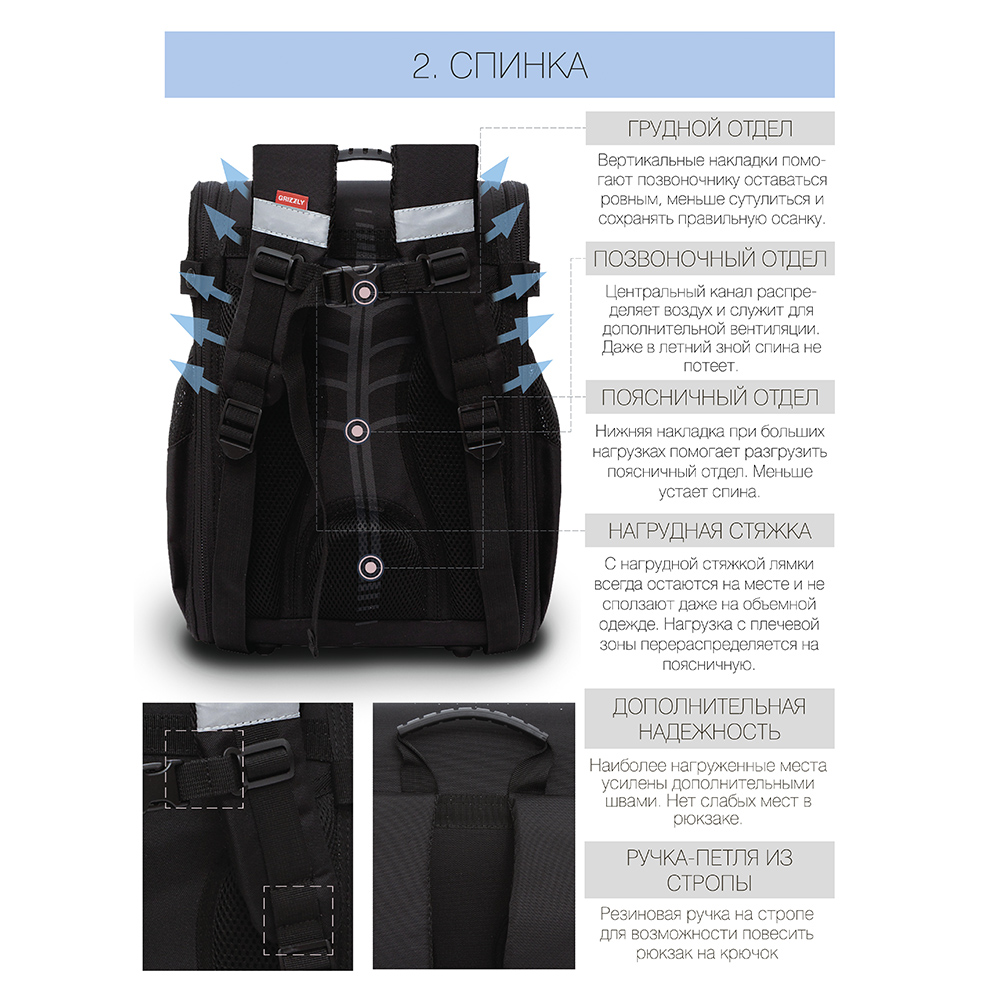 RAl-195-1 Рюкзак школьный