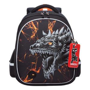 RAz-587-18 Рюкзак школьный (/2 черный - оранжевый)