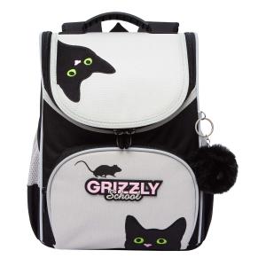 RAm-584-1 Рюкзак школьный с мешком (/2 черный - серый)