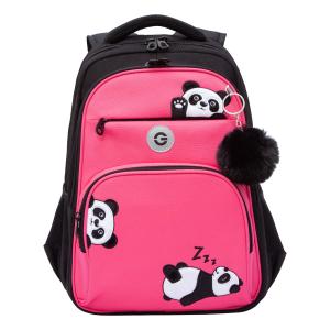 RG-568-5 Рюкзак школьный с обвесом (/3 черный - розовый)