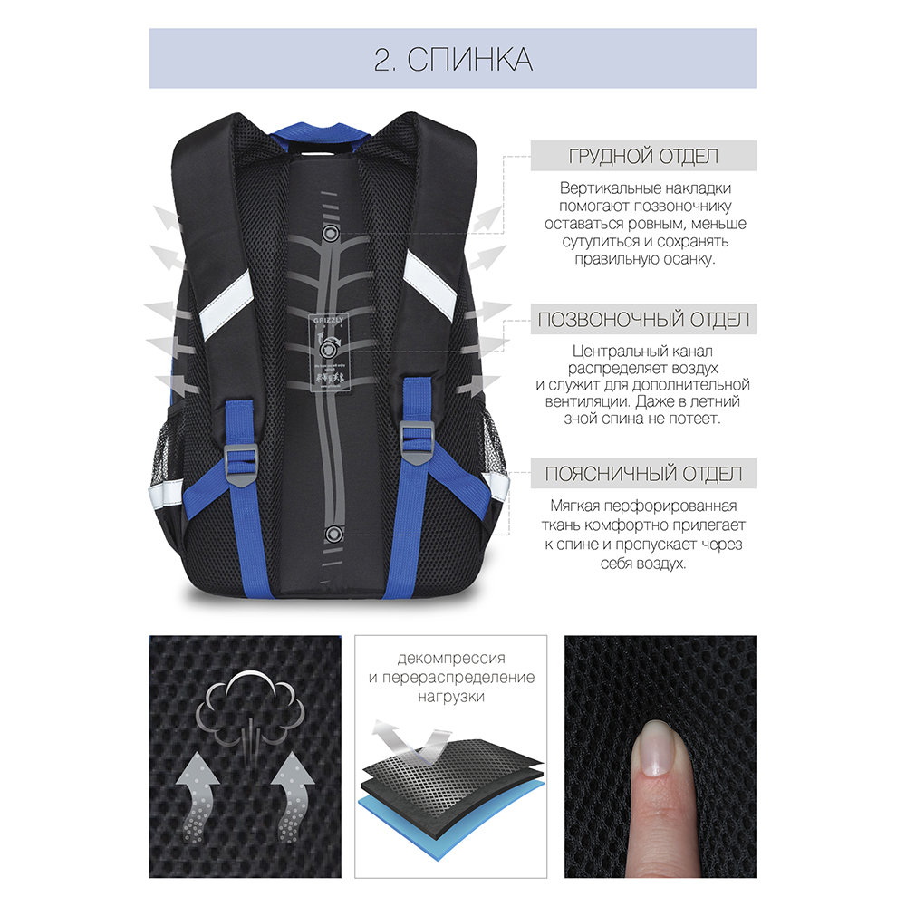 RB-157-1 Рюкзак школьный