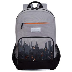 RB-255-1 Рюкзак школьный (/1 серый - черный)