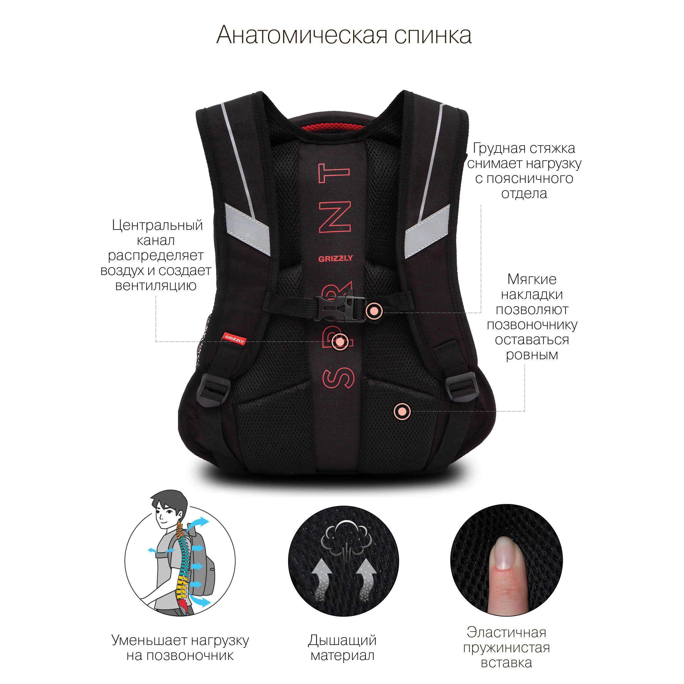 RB-250-4 Рюкзак школьный