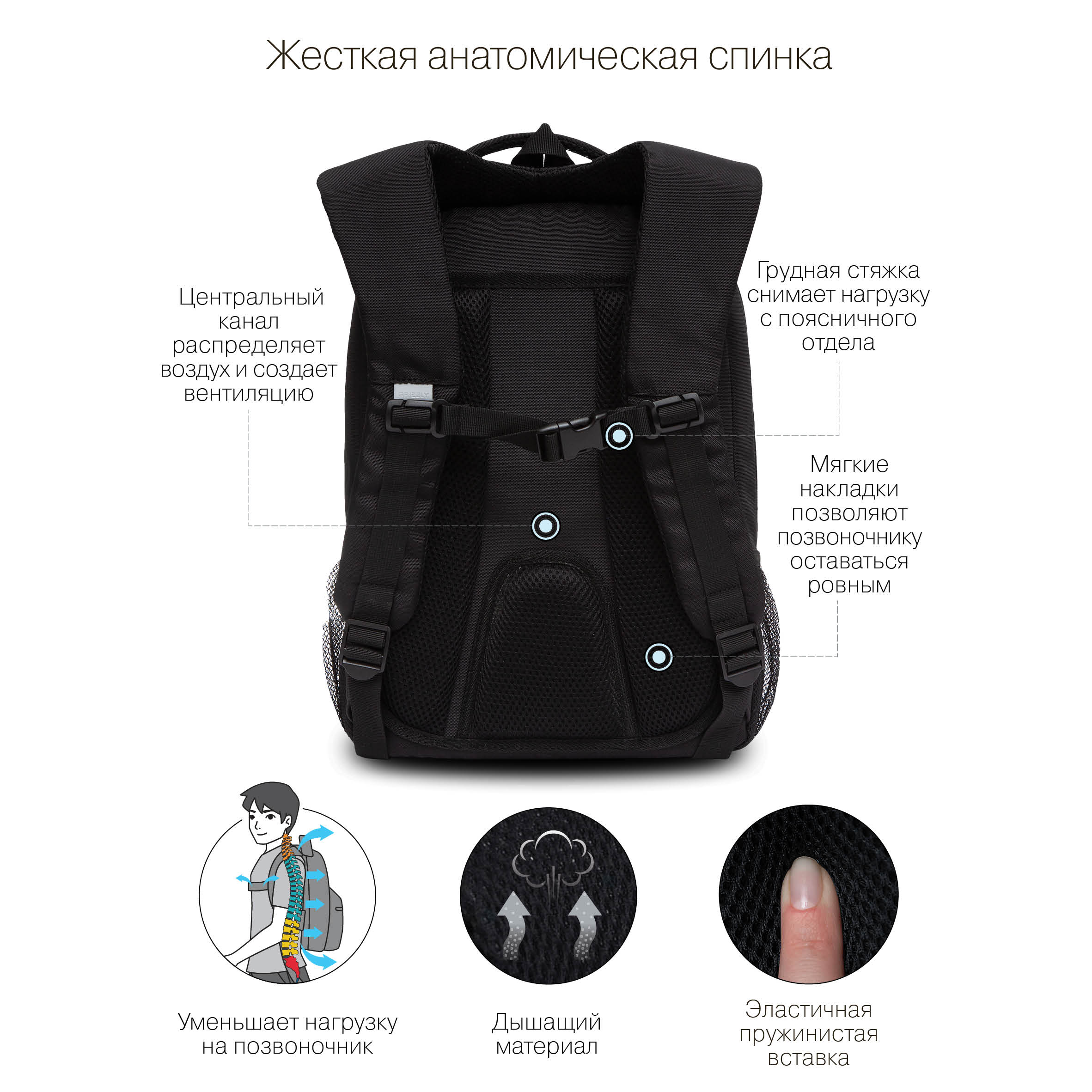 RB-256-1 Рюкзак школьный