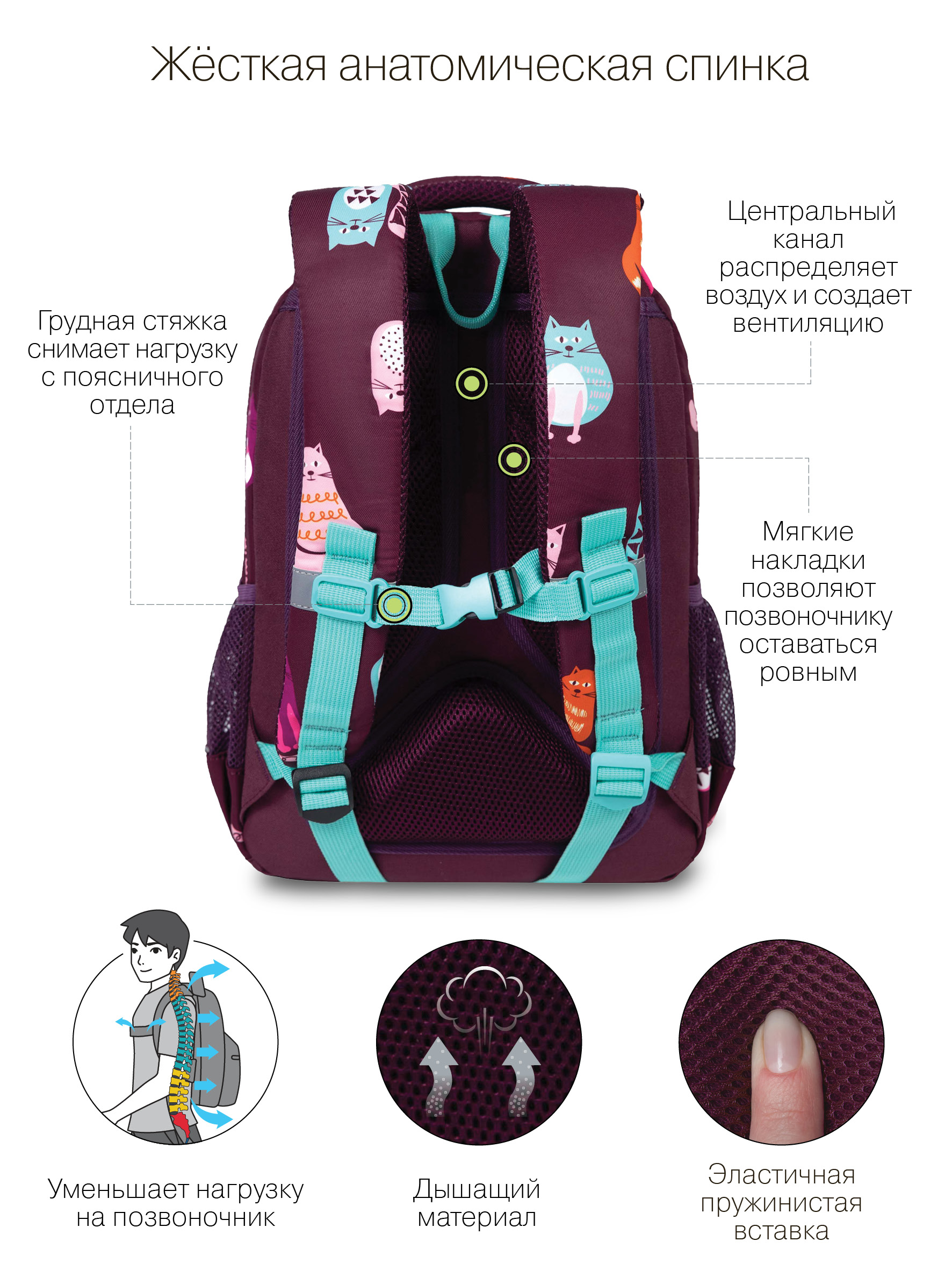 RG-260-11 Рюкзак школьный