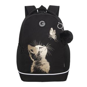 RG-663-3 Рюкзак школьный с обвесом (/1 черный)