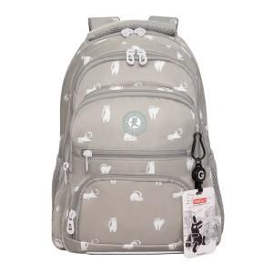 RG-662-1 Рюкзак школьный с картхолдером на держателе (/3 котики на сером)