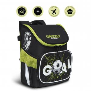 RAl-295-1 Рюкзак школьный (/1 черный - салатовый)