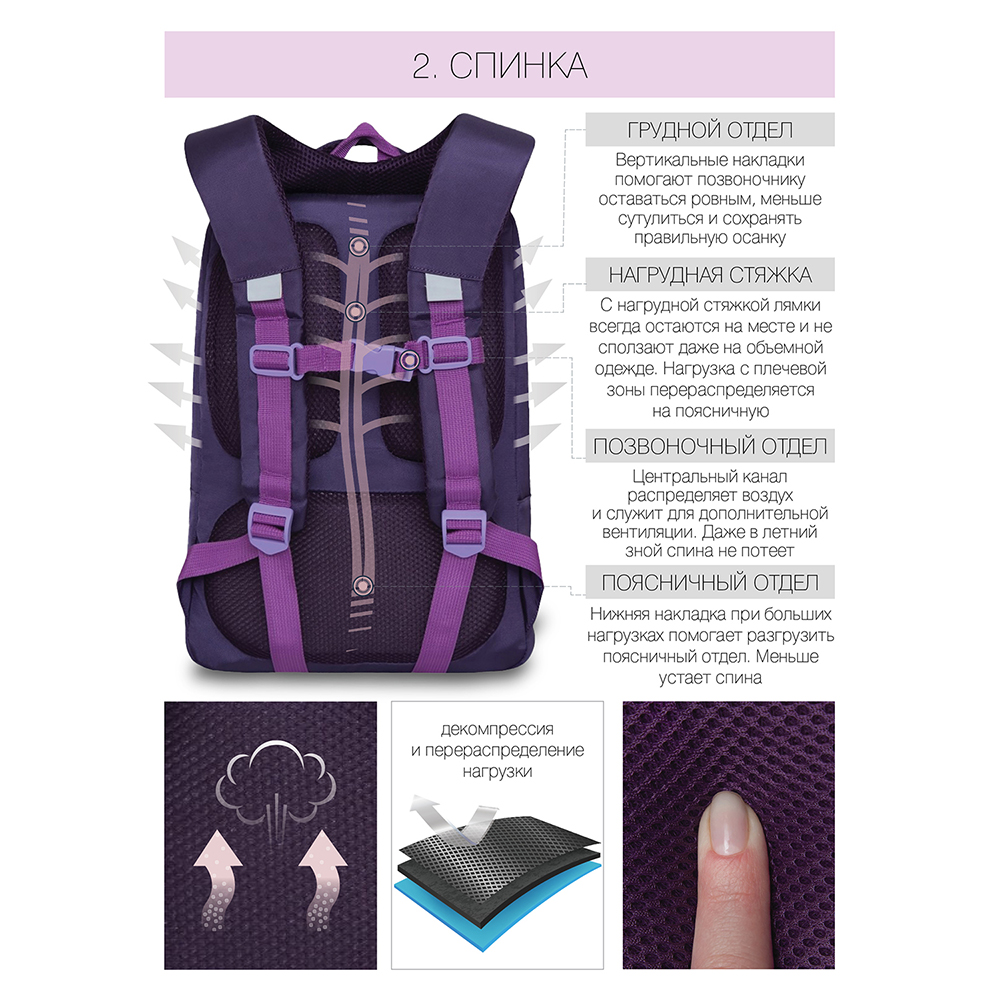 RG-066-2 Рюкзак школьный