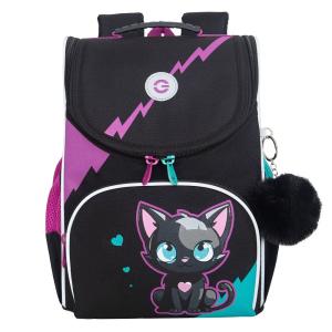 RAm-484-5 Рюкзак школьный с мешком (/1 фуксия - бирюзовый)