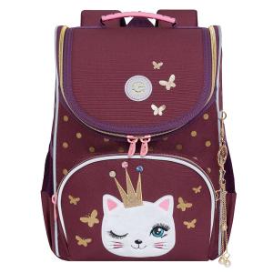 RAm-484-3 Рюкзак школьный с мешком (/1 вишневый)