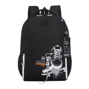 RB-651-5 Рюкзак школьный с картхолдером на держателе (/2 черный - белый)