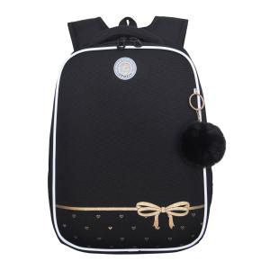 RAw-694-10 Рюкзак школьный с обвесом (/2 черный - золото)