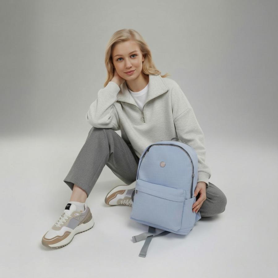 Женский городской рюкзак в пастельных оттенках