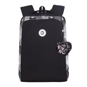 RG-666-7 Рюкзак школьный с обвесом (/1 черный)