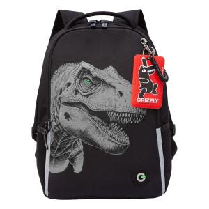 RB-551-6 Рюкзак школьный (/3 черный - светоотражающий)