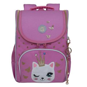 RAm-484-3 Рюкзак школьный с мешком (/2 розовый)