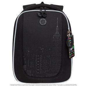 RAf-593-6 Рюкзак школьный (/2 чёрный - чёрный)