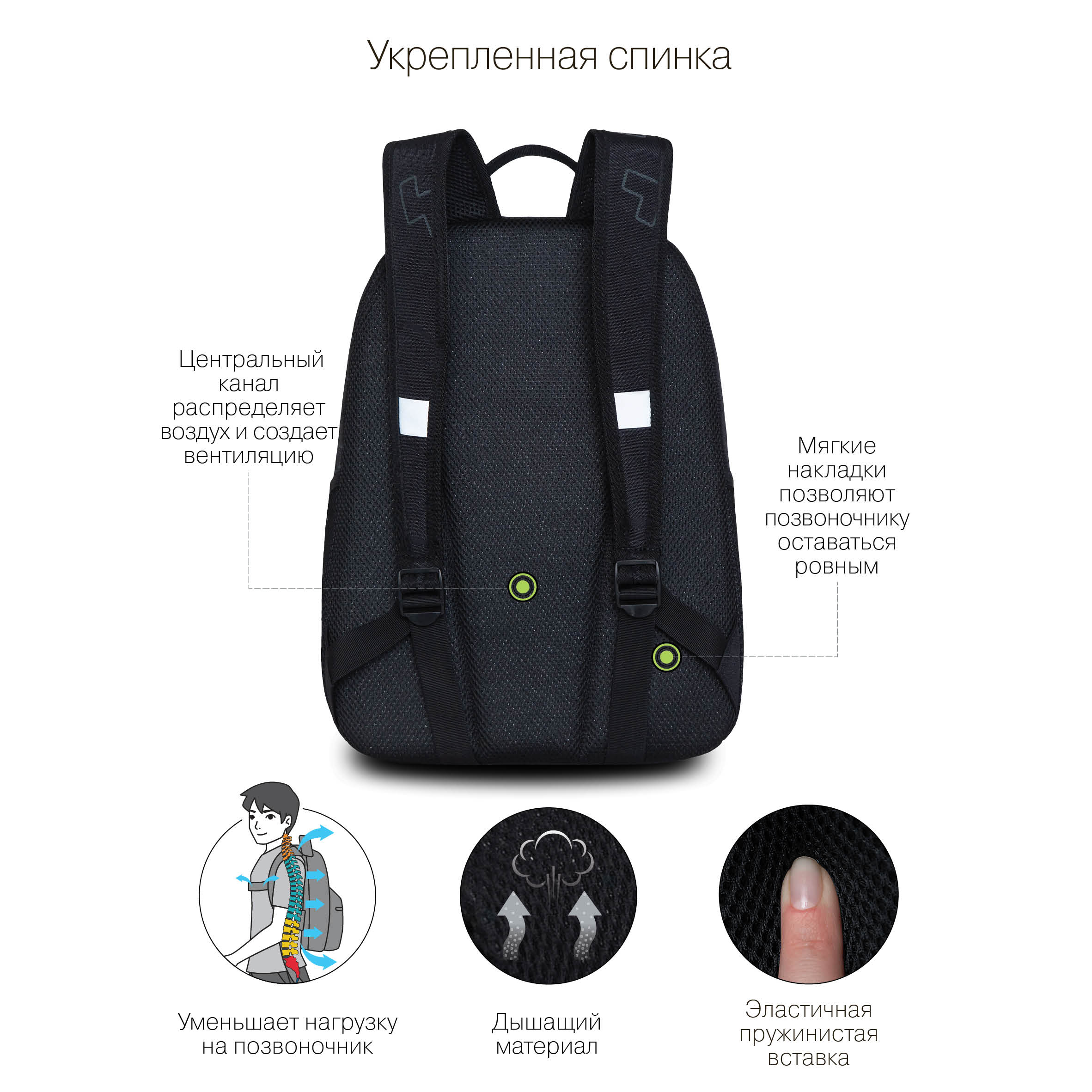 RB-251-3 Рюкзак школьный