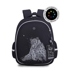 RAz-687-10 Рюкзак школьный с картхолдером на держателе (/1 черный - серый)