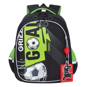 RAz-287-6 Рюкзак школьный (/1 черный - салатовый)