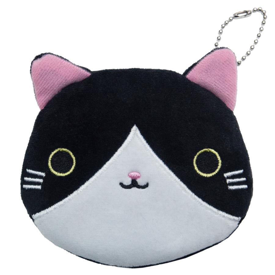 Подвесной кошелек кот черно-белый