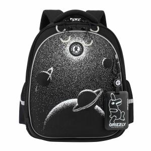 RAz-687-4 Рюкзак школьный с картхолдером на держателе (/2 черный - фосфор)
