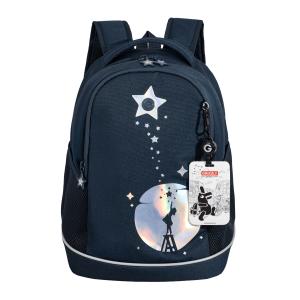 RG-663-1 Рюкзак школьный с картхолдером на держателе (/3 синий - голографический)