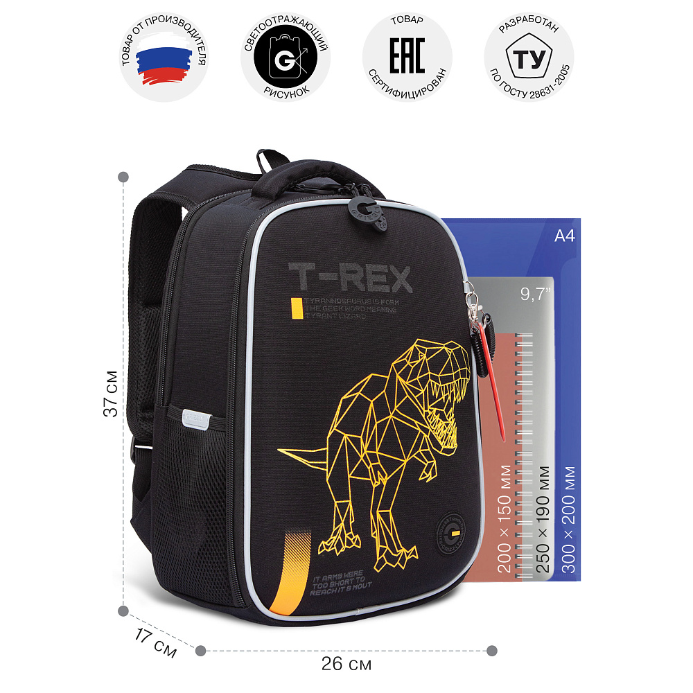 RAw-595-1 Рюкзак школьный