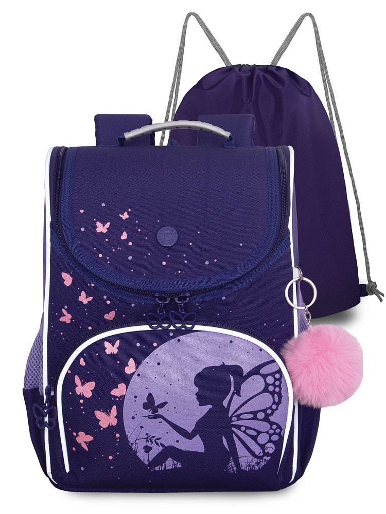 RAm-684-4 Рюкзак школьный с обвесом и мешком для обуви