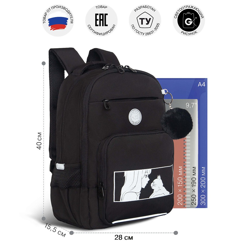 RG-564-3 Рюкзак школьный
