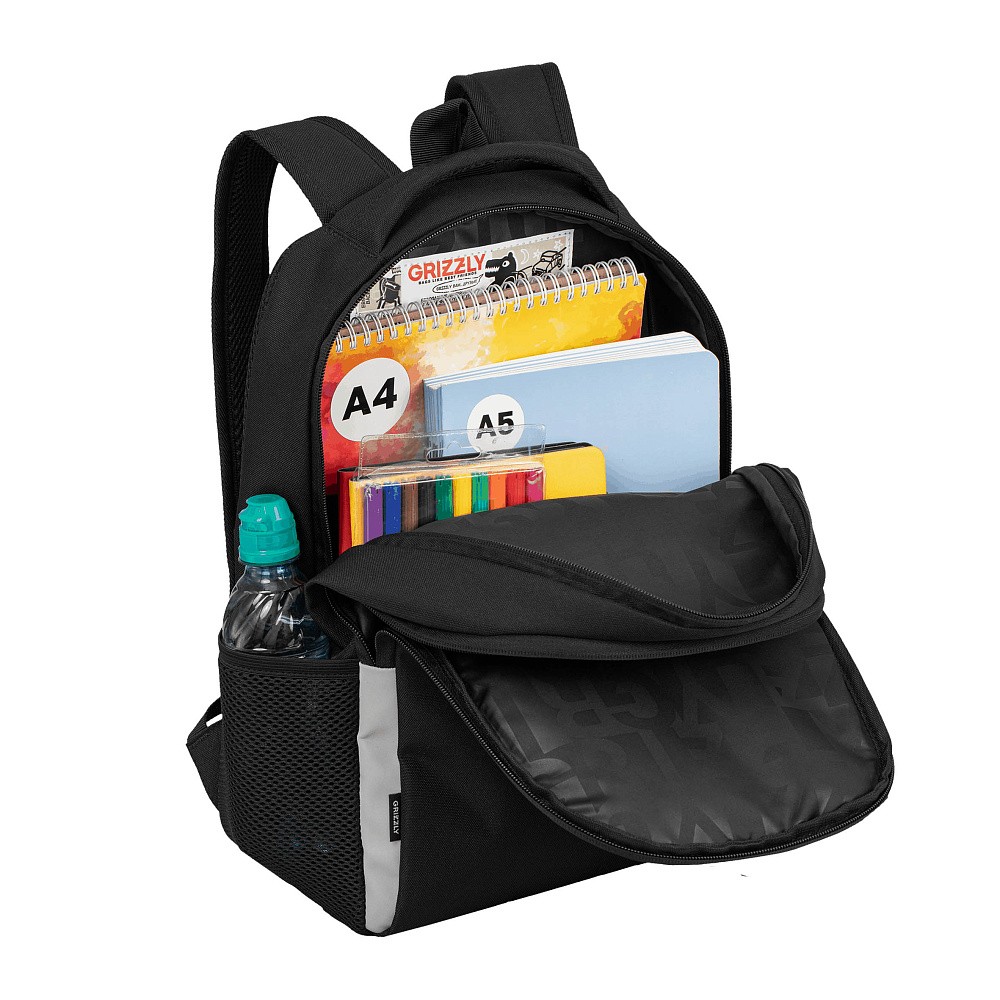 RB-651-3 Рюкзак школьный с картхолдером на держателе