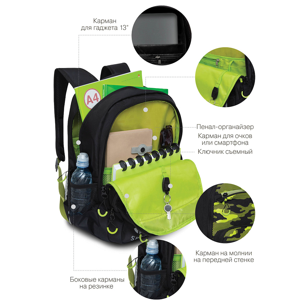 RB-254-3 Рюкзак школьный