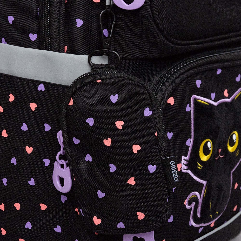 RAn-588-3 Рюкзак школьный с чехлом для мелочей