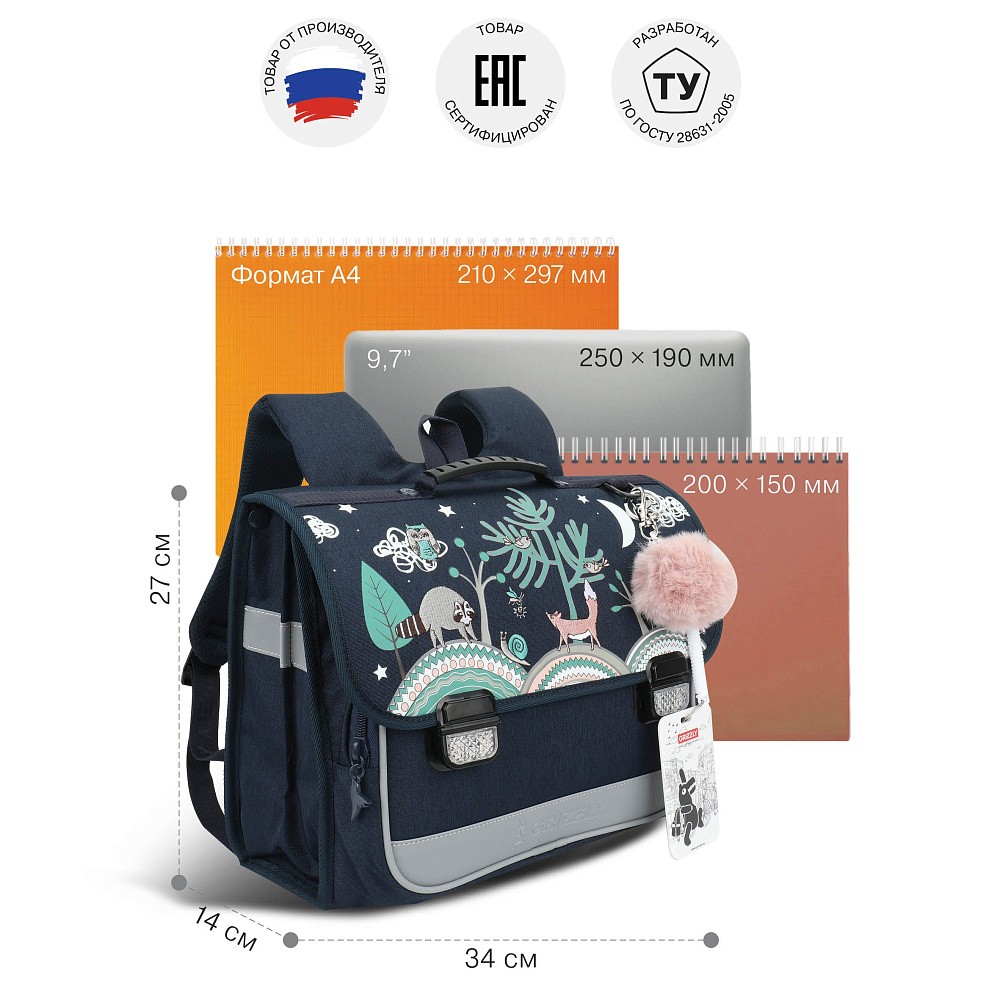 RAp-780-6 Рюкзак школьный с обвесом и картхолдером на держателе