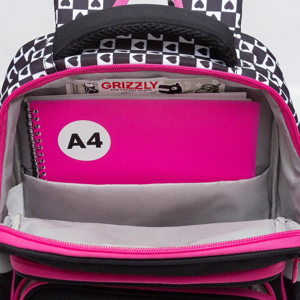 RAn-588-2 Рюкзак школьный с чехлом для мелочей